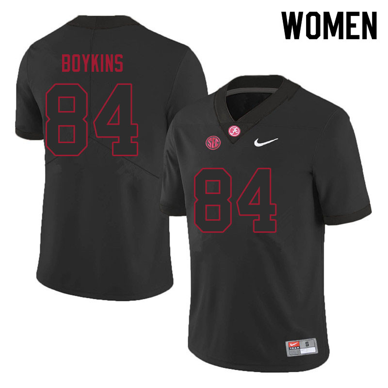 Alabama Crimson Tide Women's Jacoby Boykins #84 Black NCAA Nike Authentic Stitched 2021 College Football Jersey NS16W43FE